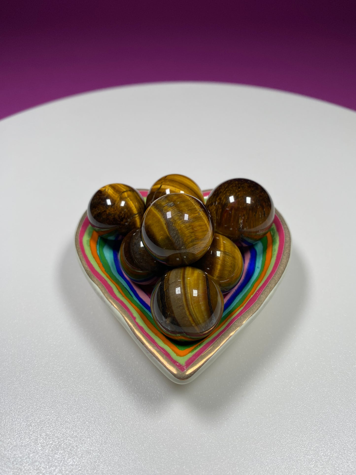 Tiger Eye Mini Spheres, Tiger Eye Marbles, Tiger Eye Orbs