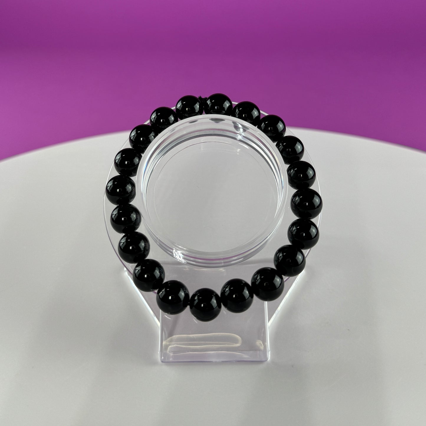 Black Obsidian Bracelet-10mm Beads