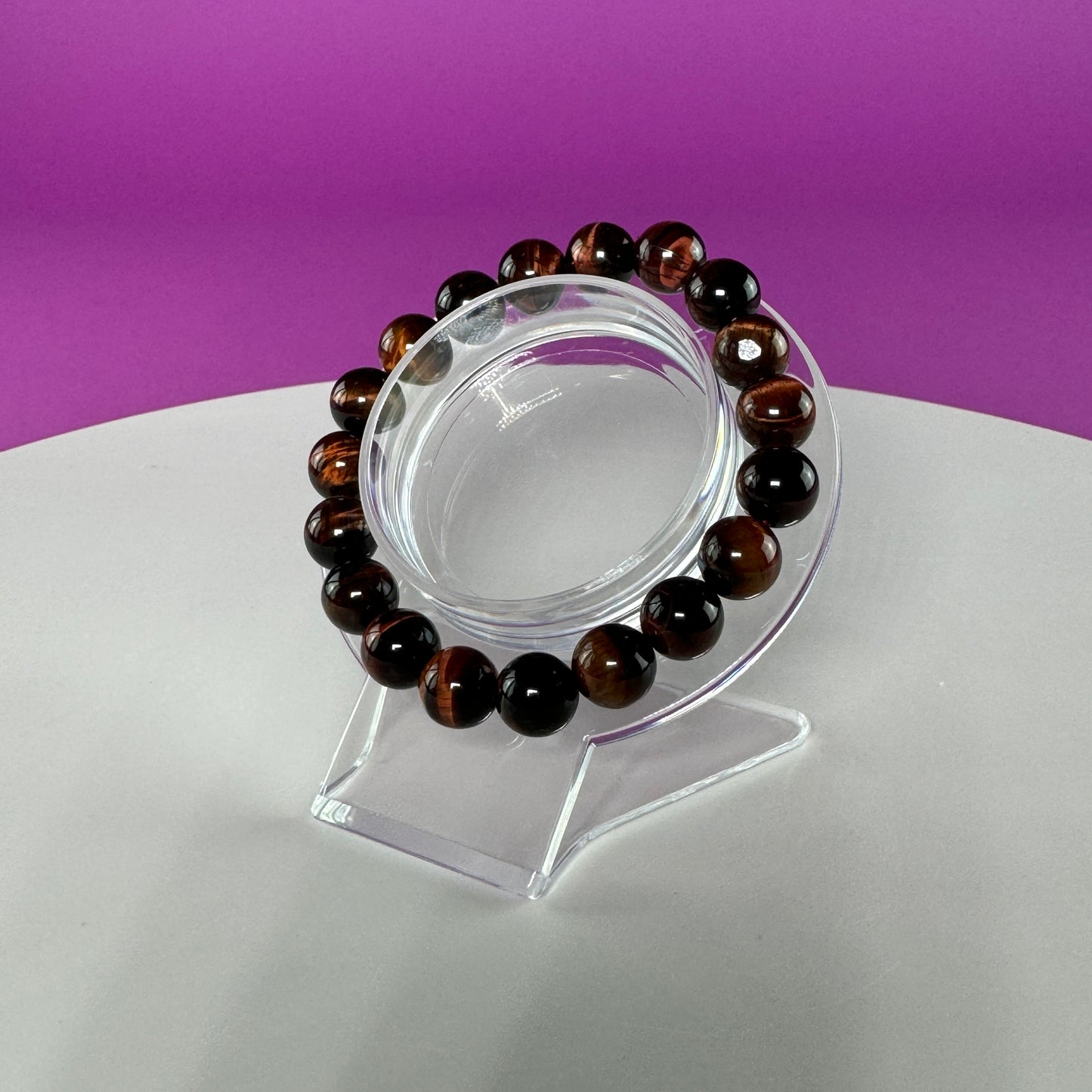 Red Tiger Eye Bracelet - 10 MM Beads