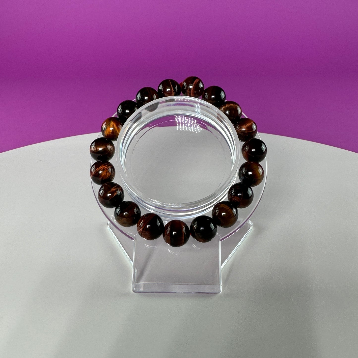 Red Tiger Eye Bracelet - 10 MM Beads