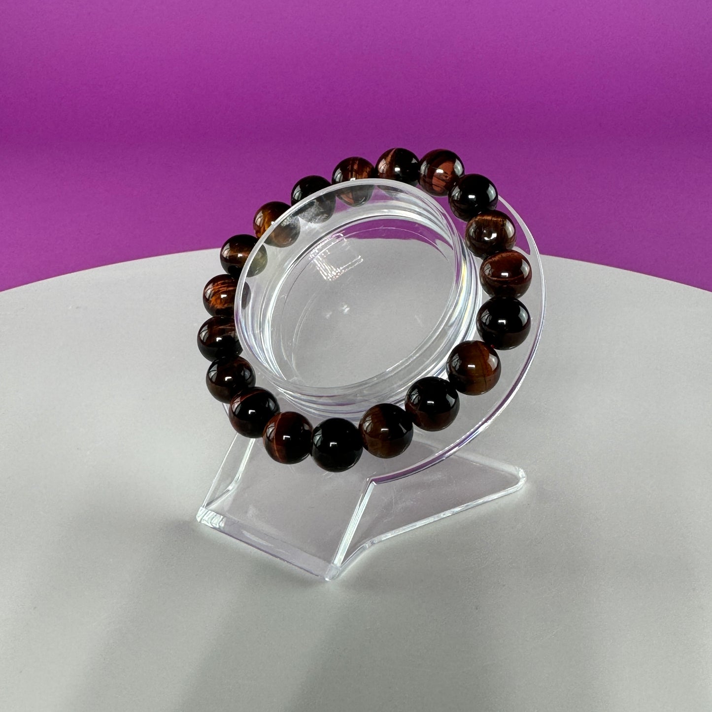 Red Tiger Eye Bracelet - 10 MM Beads