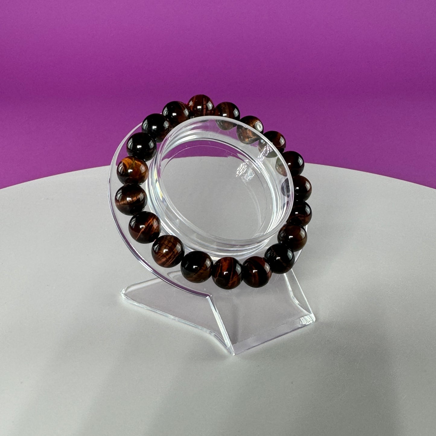 Red Tiger Eye Bracelet - 10 MM Beads