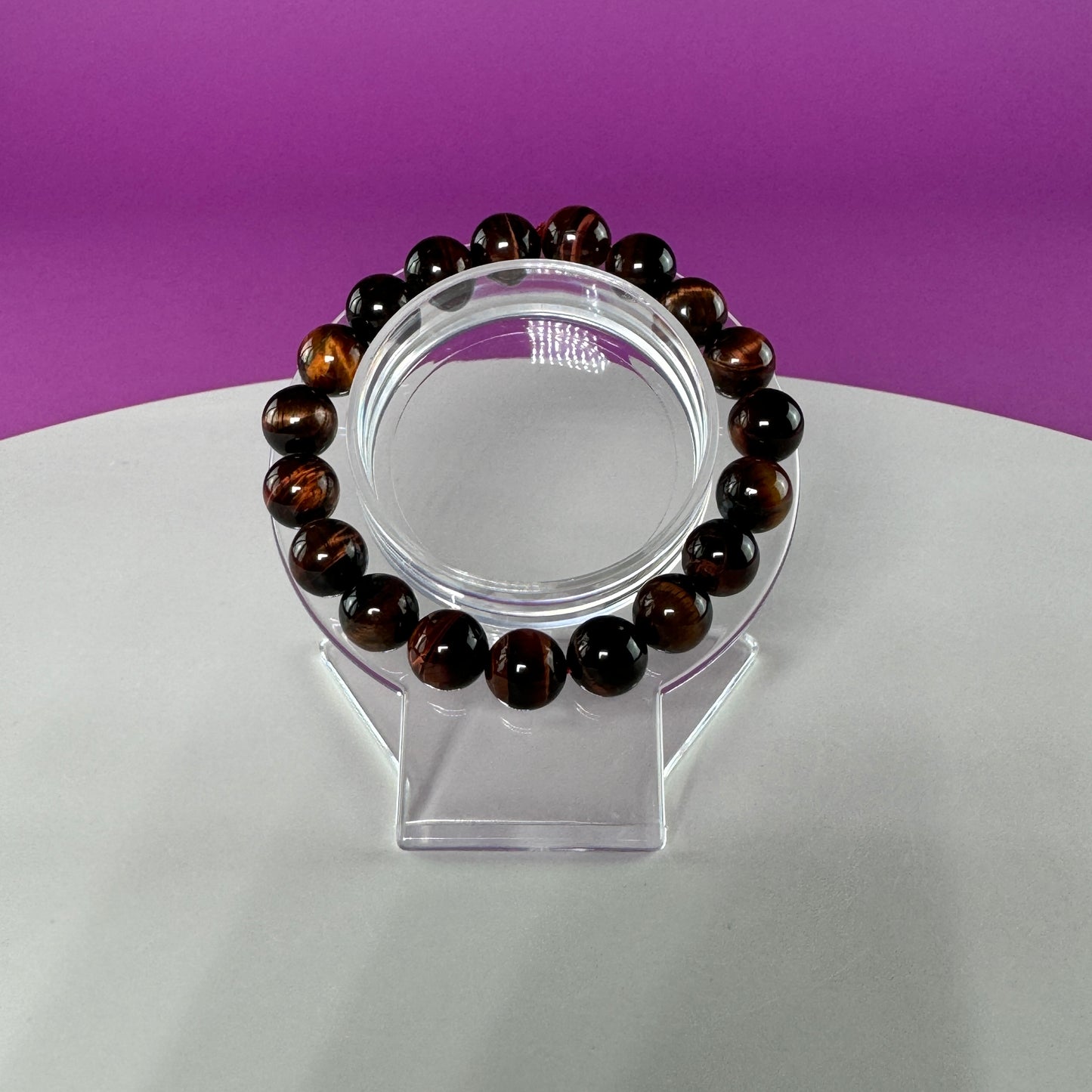 Red Tiger Eye Bracelet - 10 MM Beads