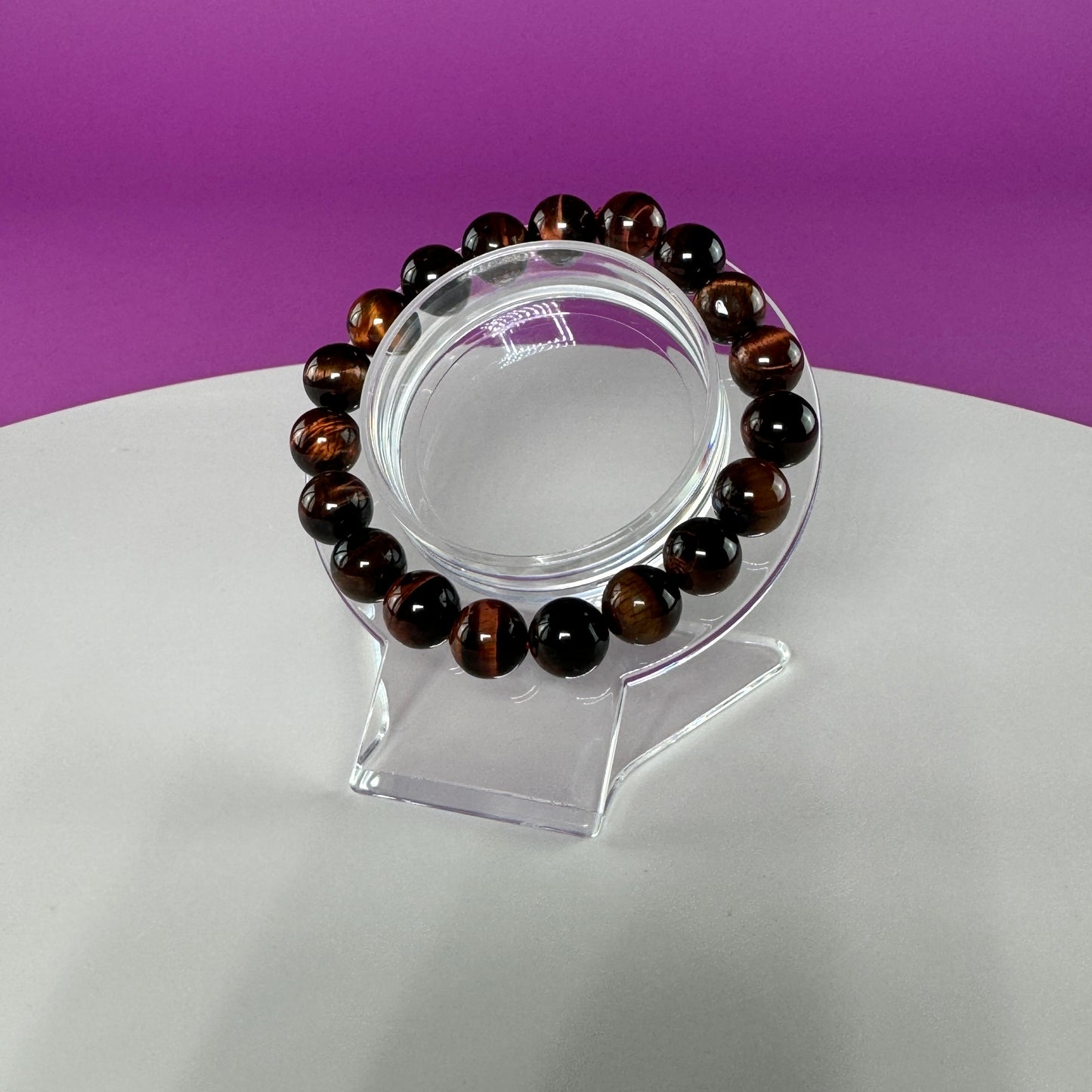 Red Tiger Eye Bracelet - 10 MM Beads