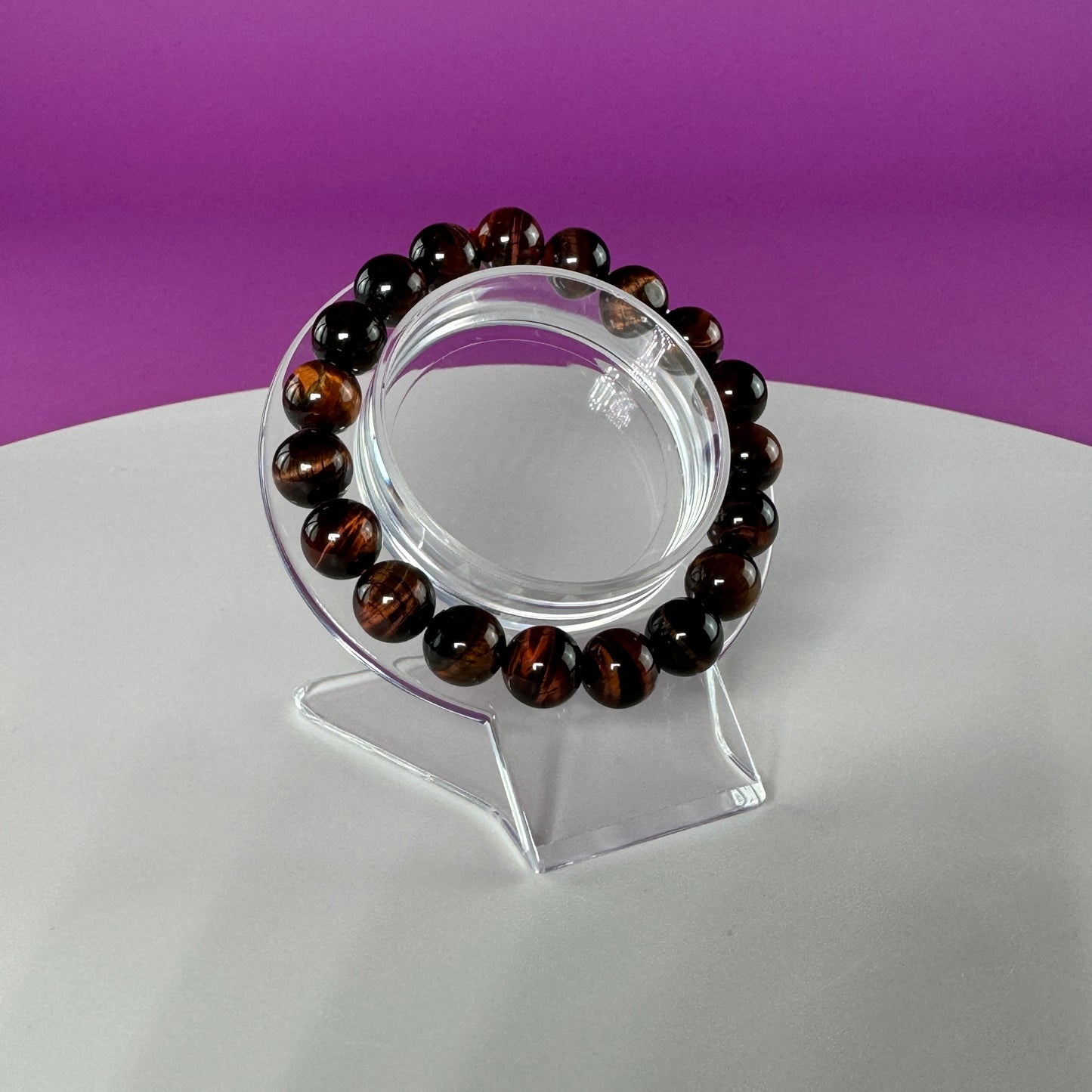 Red Tiger Eye Bracelet - 10 MM Beads