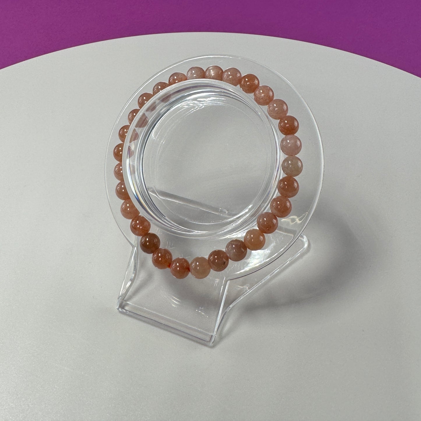 Sunstone Bracelet- 6 MM Beads