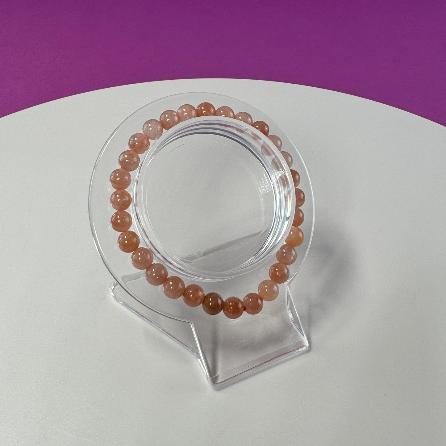 Sunstone Bracelet- 6 MM Beads