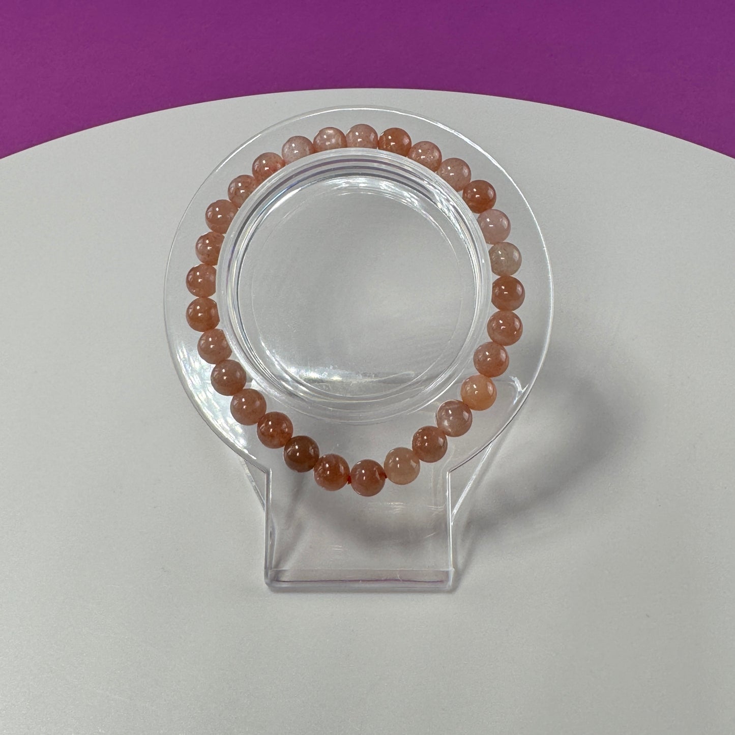 Sunstone Bracelet- 6 MM Beads