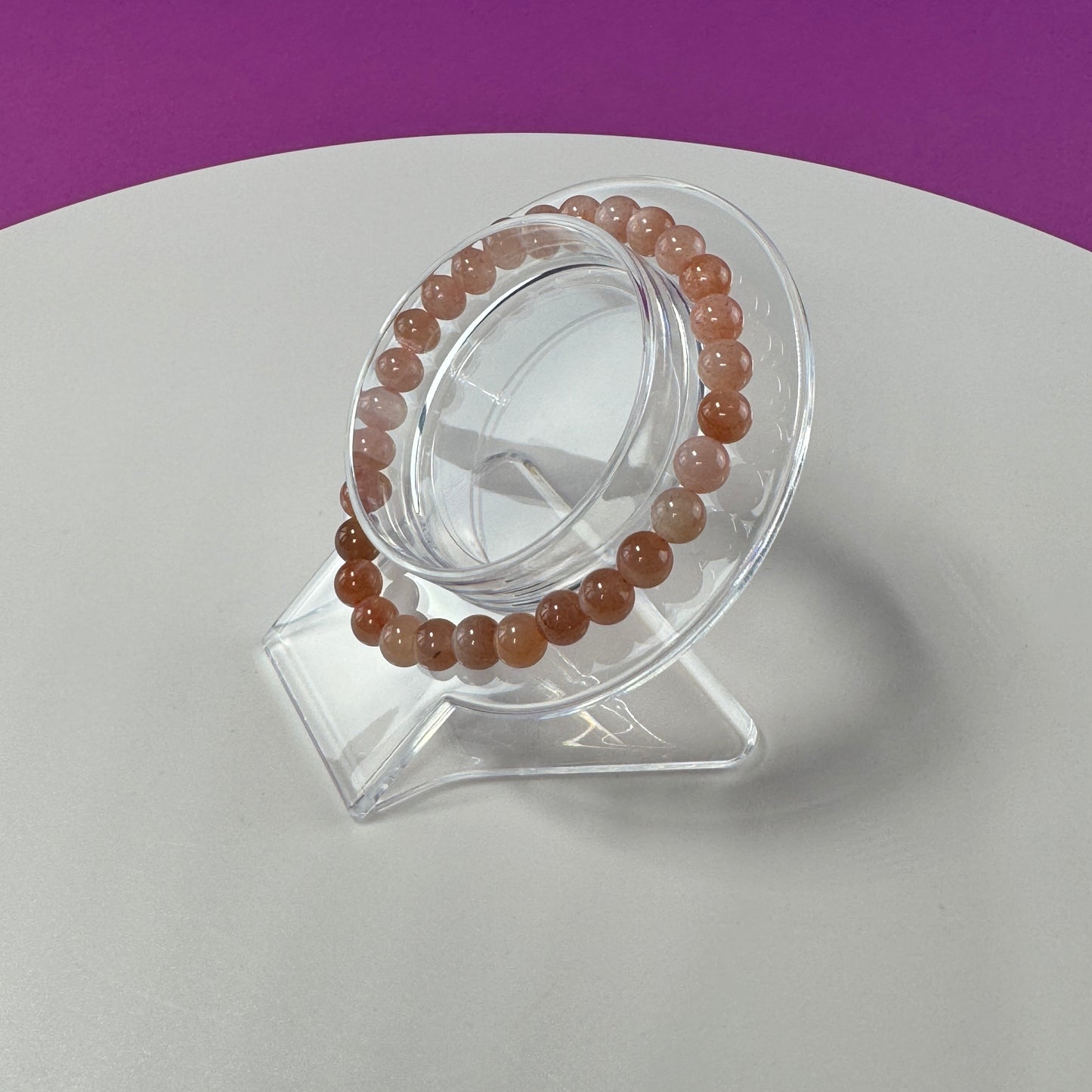 Sunstone Bracelet- 6 MM Beads