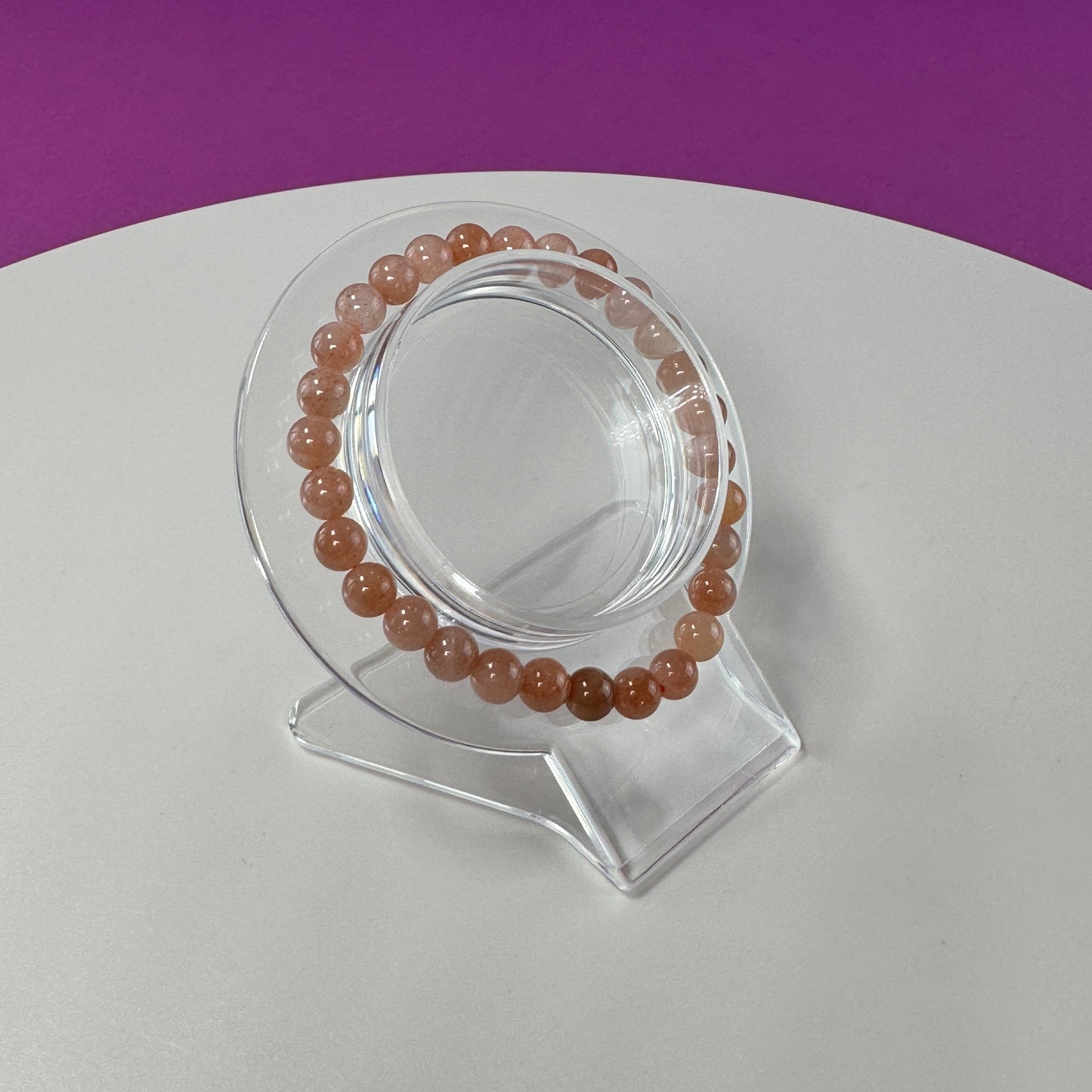 Sunstone Bracelet- 6 MM Beads