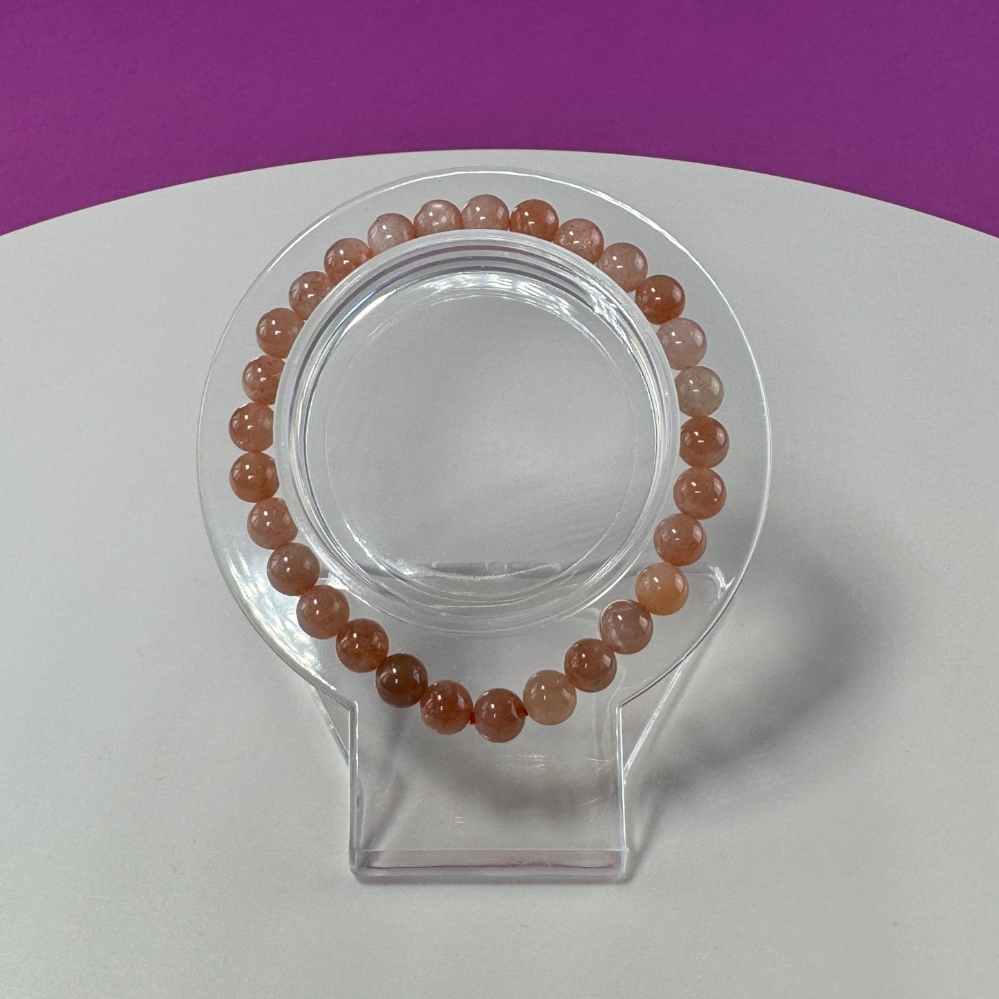 Sunstone Bracelet- 6 MM Beads