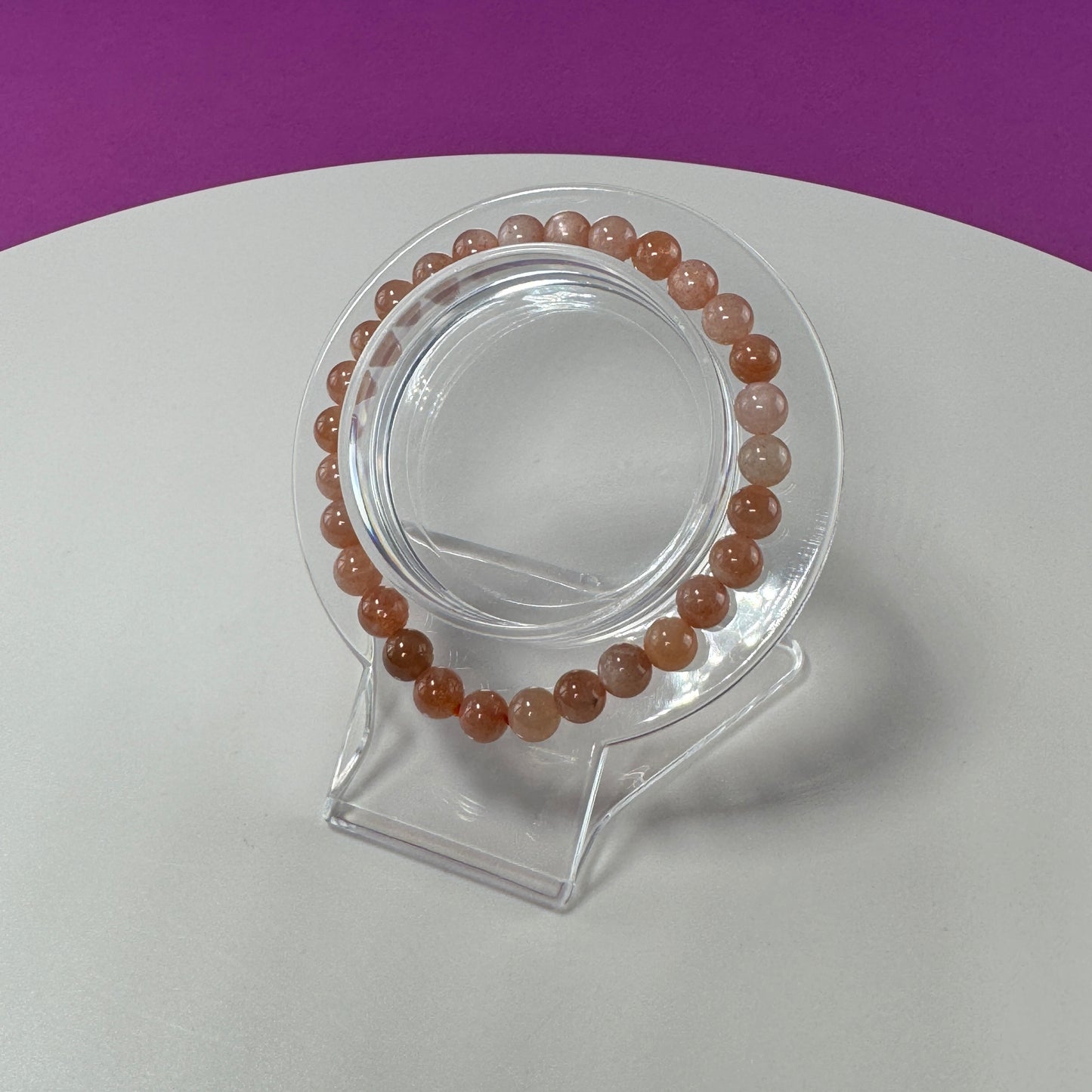 Sunstone Bracelet- 6 MM Beads