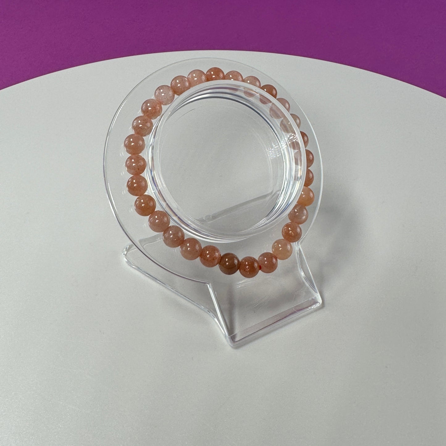 Sunstone Bracelet- 6 MM Beads