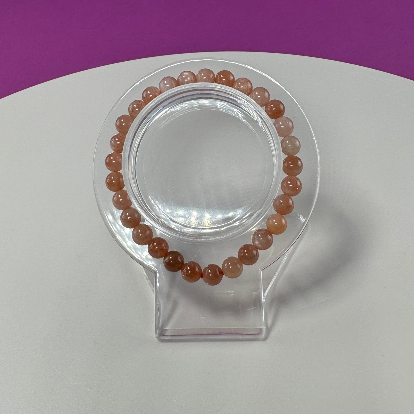 Sunstone Bracelet- 6 MM Beads