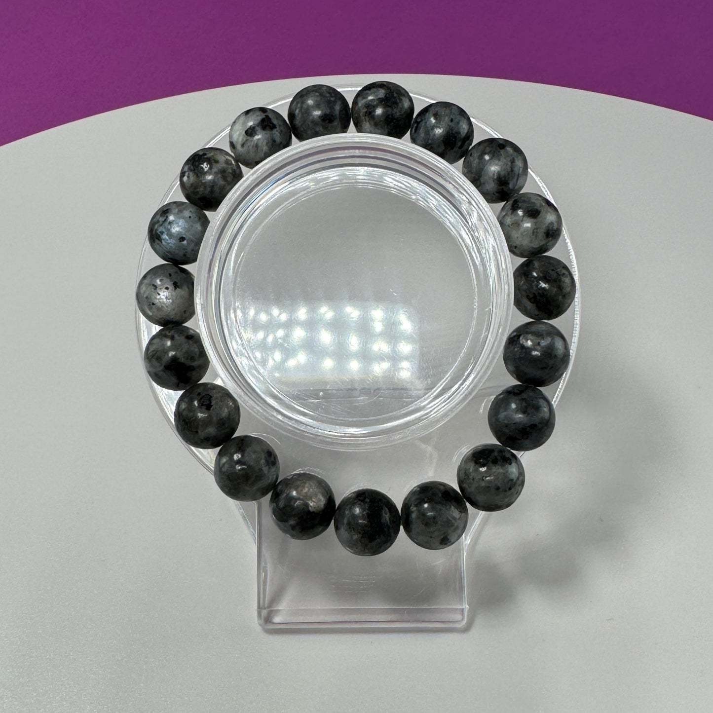 Larvakite Bracelet-10mm Beads