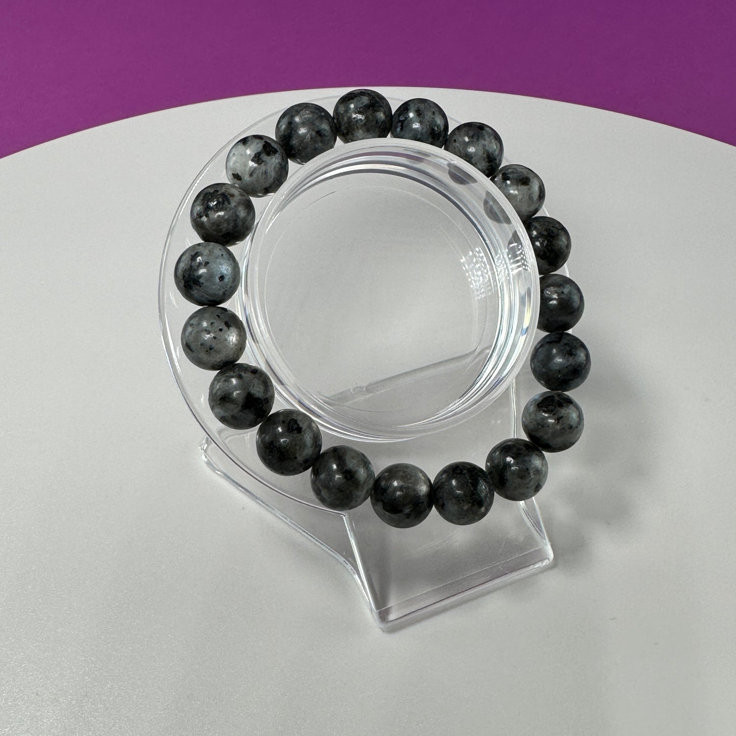 Larvakite Bracelet-10mm Beads