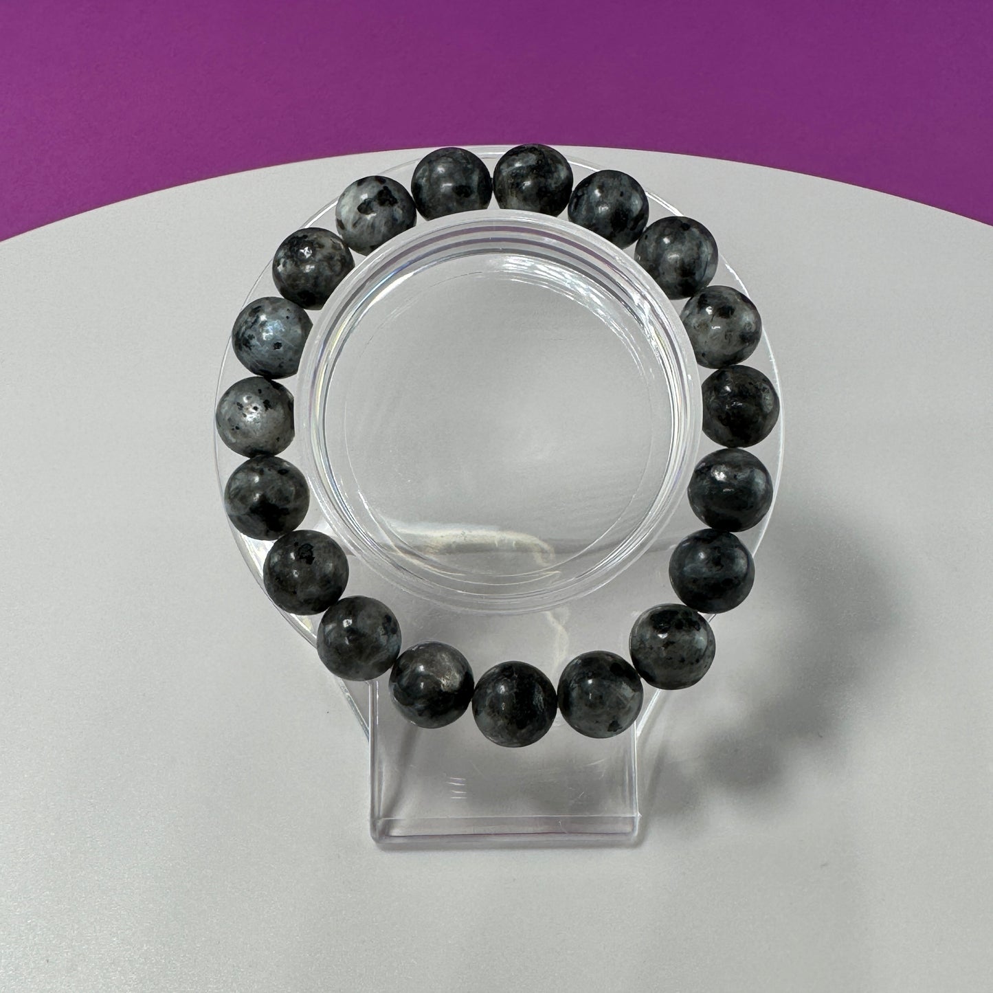 Larvakite Bracelet-10mm Beads