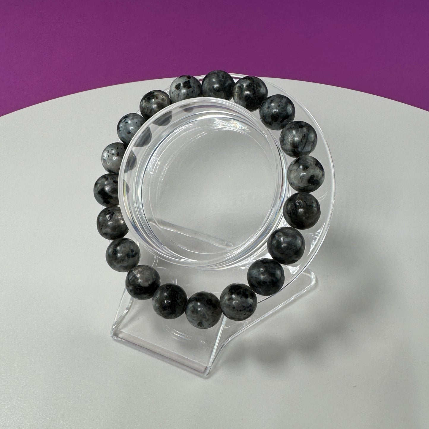 Larvakite Bracelet-10mm Beads