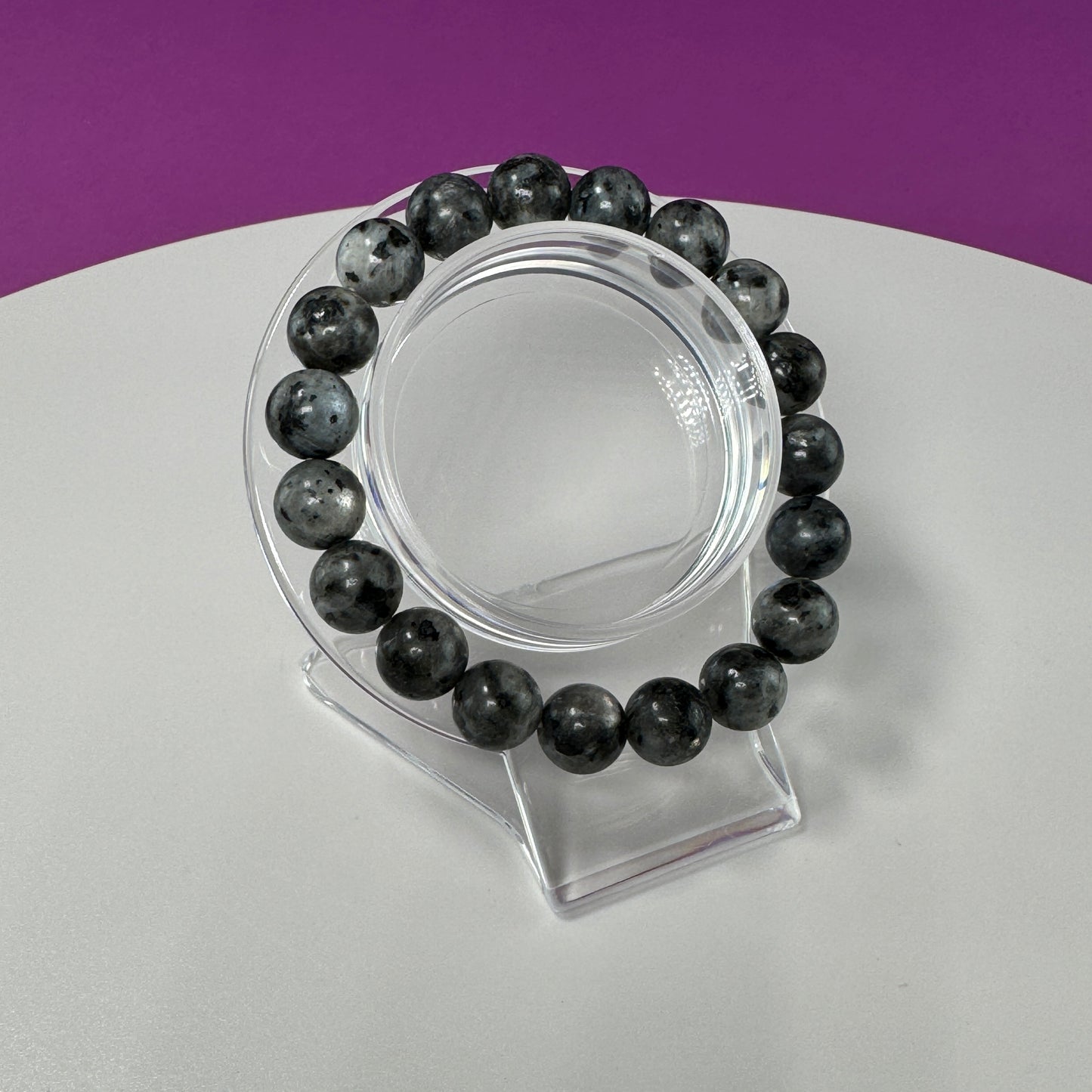 Larvakite Bracelet-10mm Beads