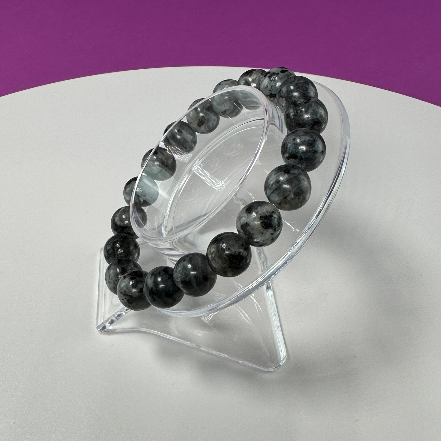 Larvakite Bracelet-10mm Beads