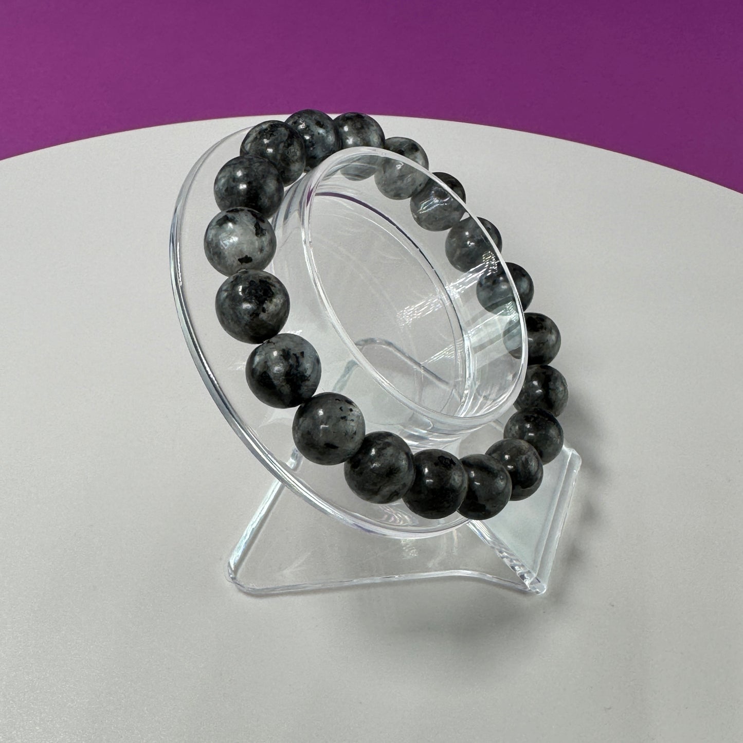 Larvakite Bracelet-10mm Beads