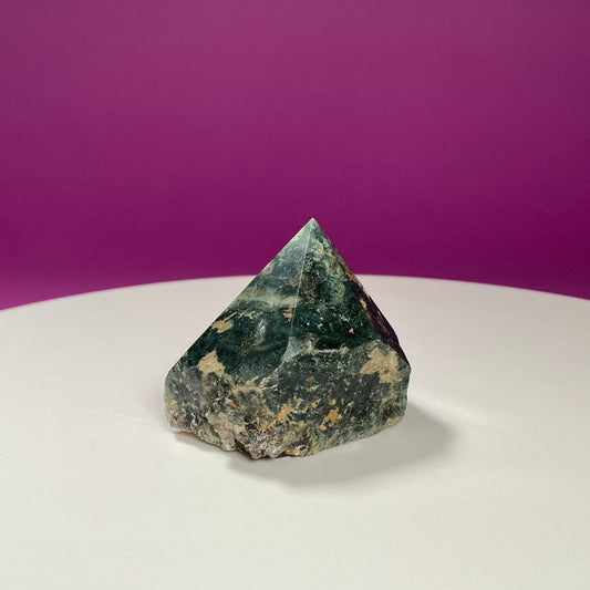 Moss Agate Top Polished Point