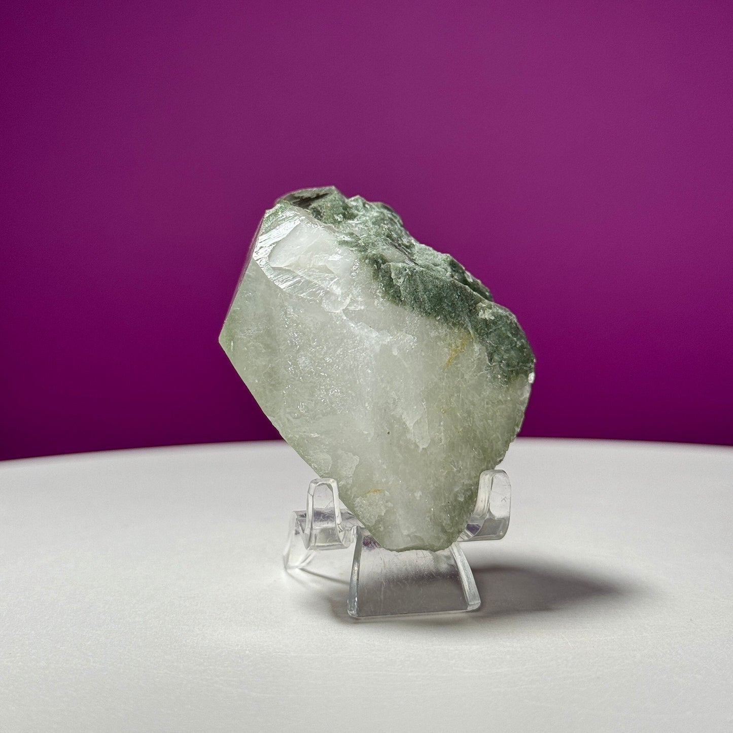 Chlorite Quartz Crystal Specimen (Pakistan) (Includes Acrylic Stand)