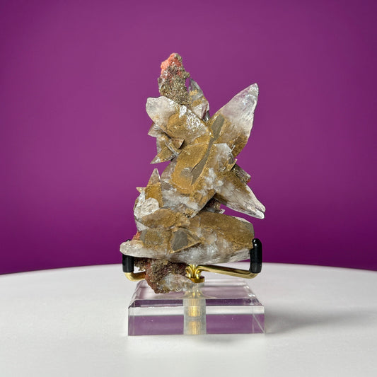 Calcite Specimen (Leiping Mine, Hunan, Guangxi, China) (Includes Metal/Acrylic Stand)