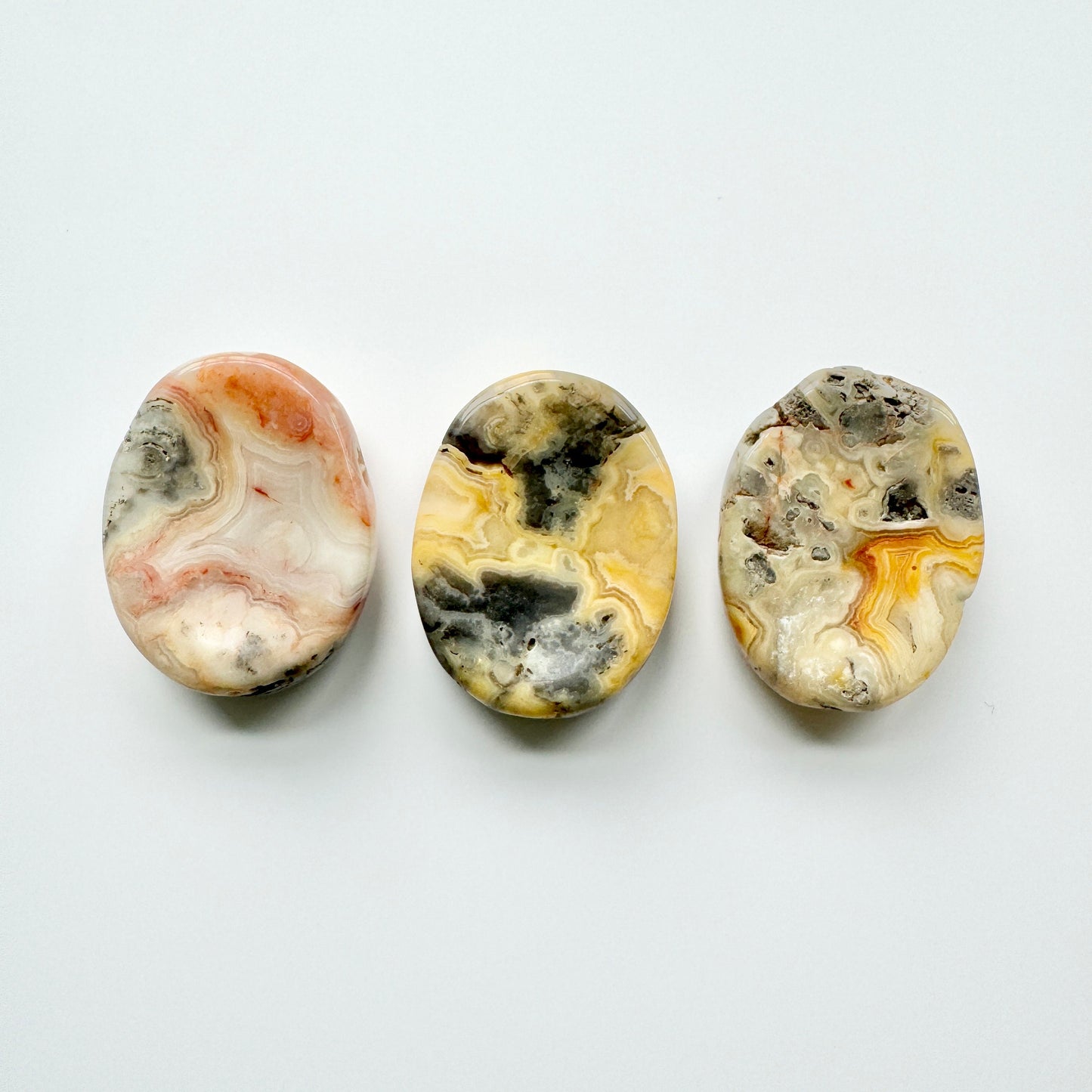 Crazy Lace Agate Worry Stones