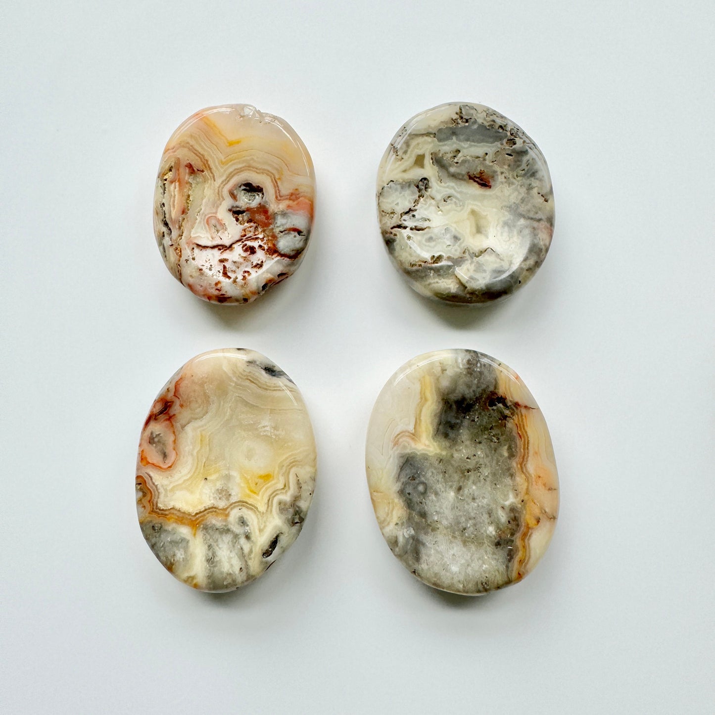 Crazy Lace Agate Worry Stones