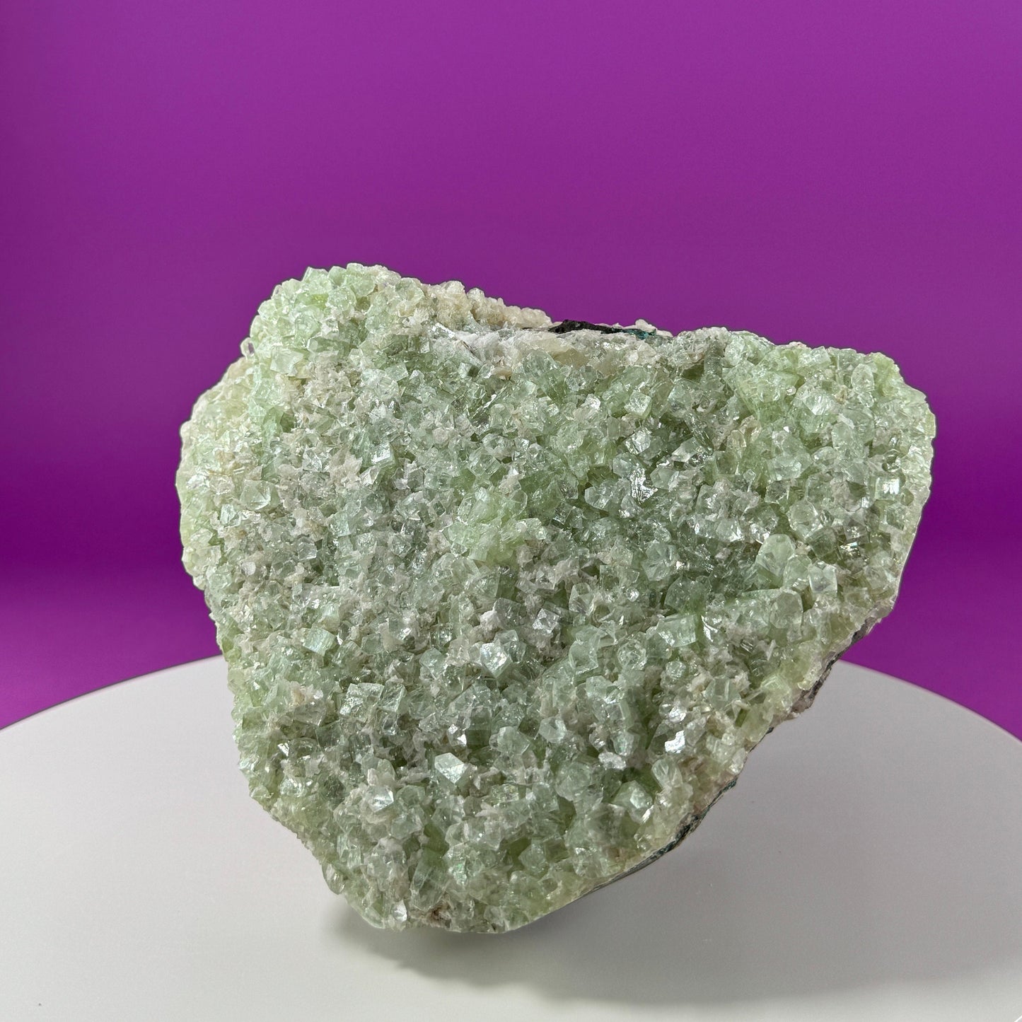 Zeolite with Apophyllite Cluster, Large Cluster (Includes Acrylic Stand)