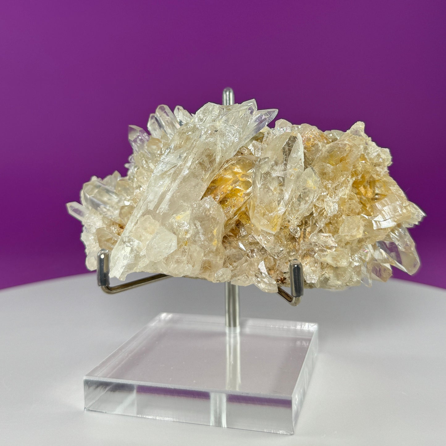 Tibet Quartz Cluster (Includes Metal/Acrylic Stand)