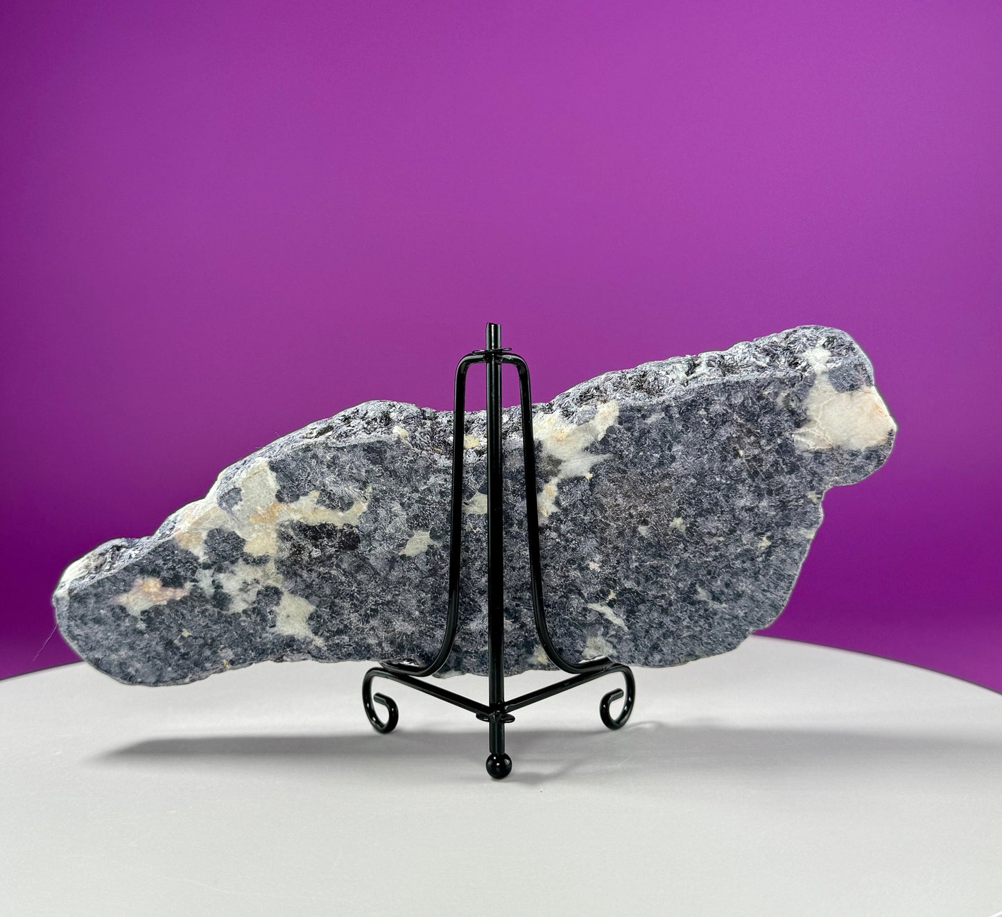 Lepidolite Slab (Western Australia) (Includes Black Metal Stand)