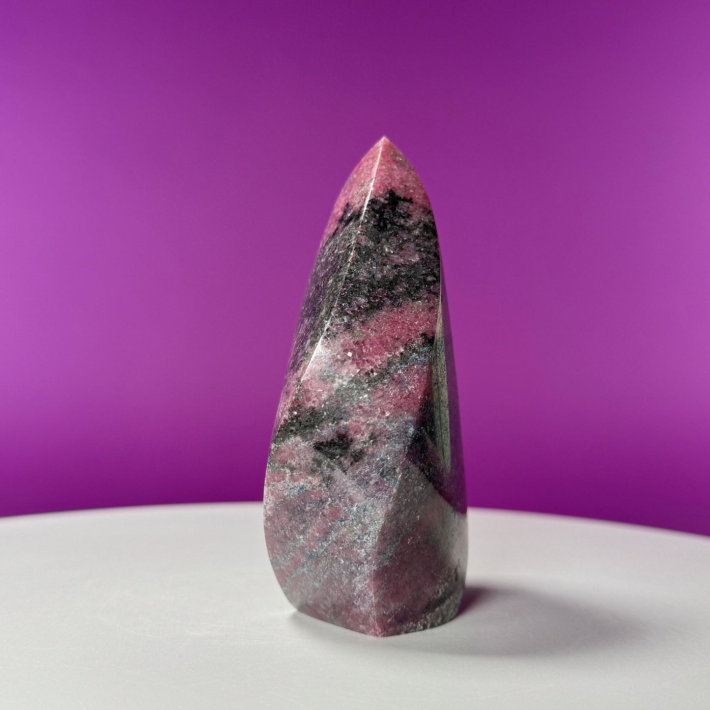 Rhodonite Flame Carving (Brazil)