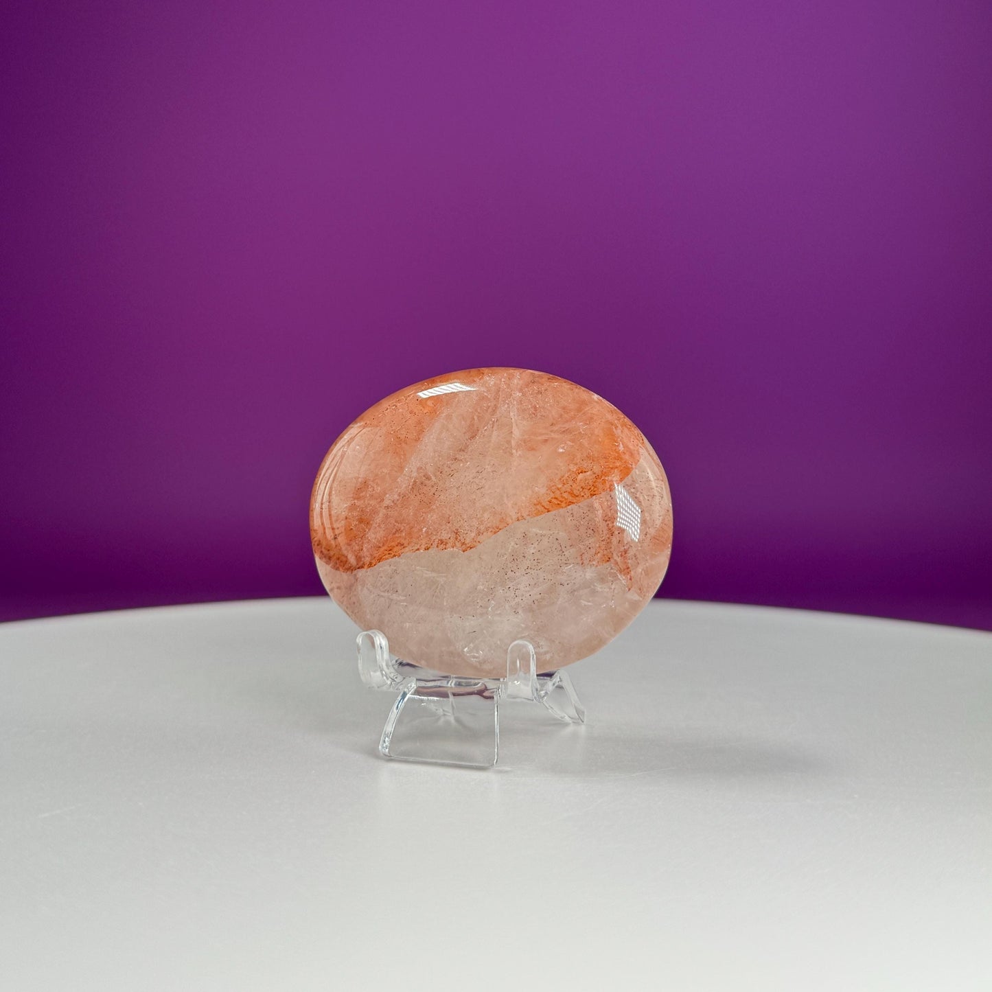 Fire Quartz Palm Stone