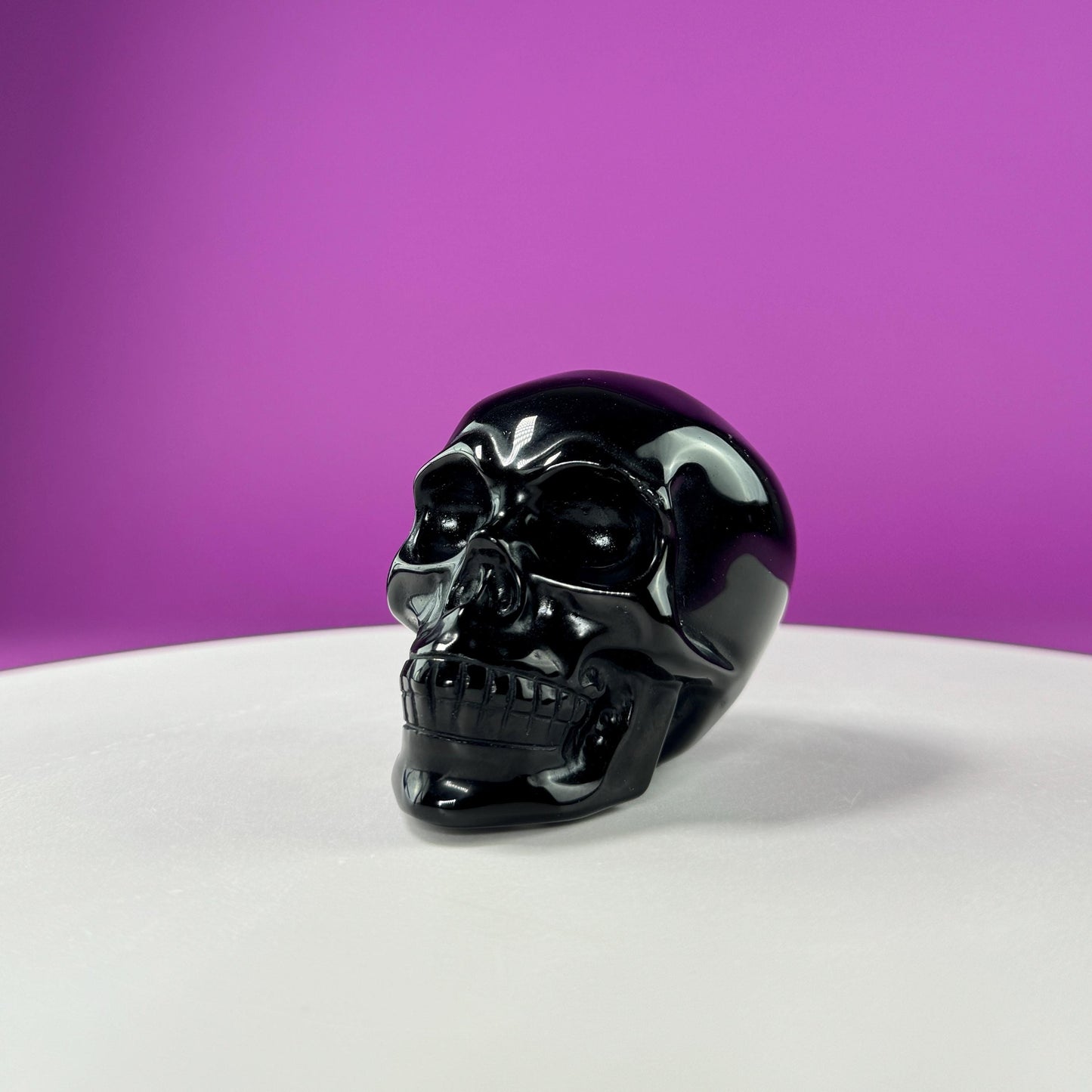 Black Obsidian Skull