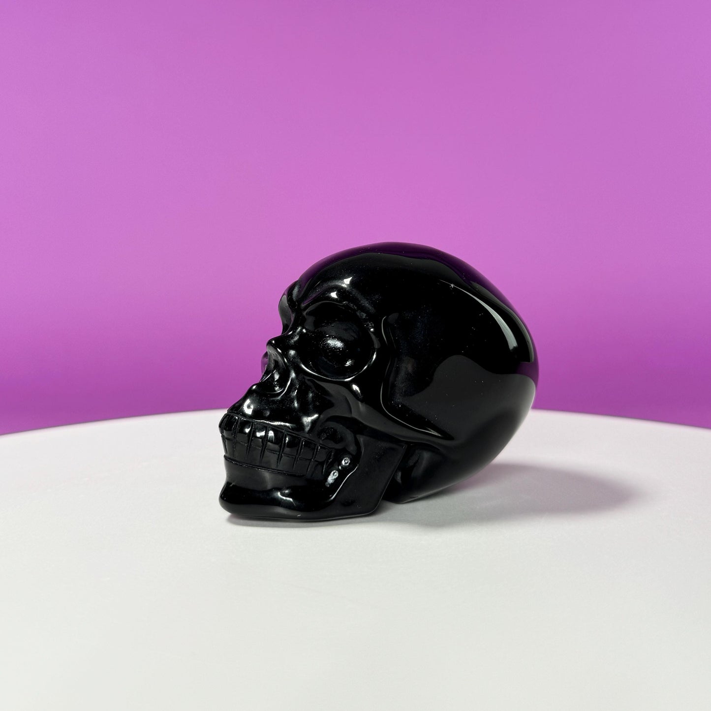 Black Obsidian Skull