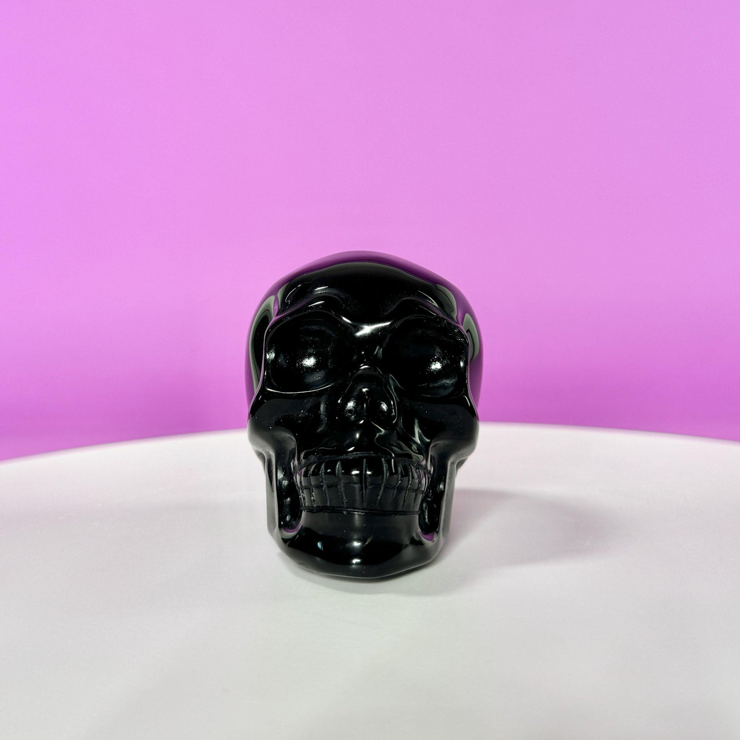 Black Obsidian Skull