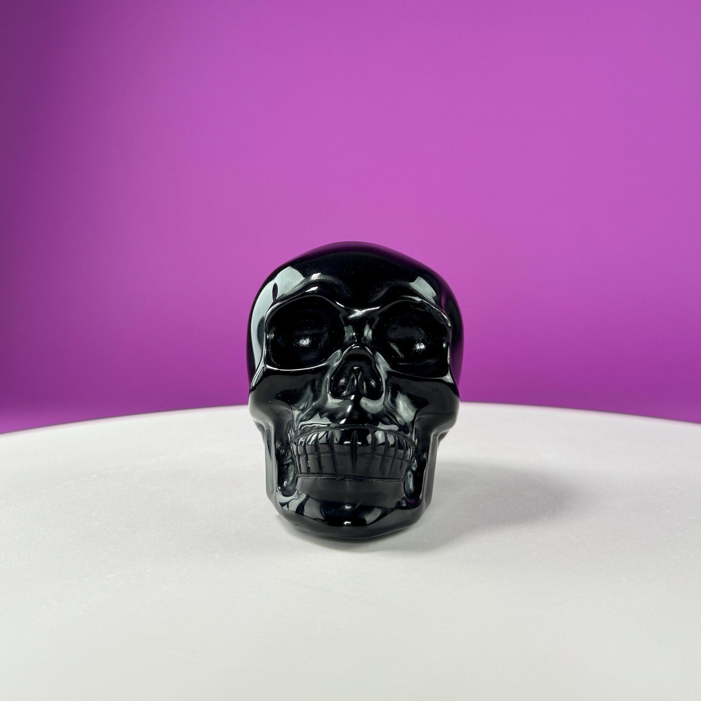 Black Obsidian Skull