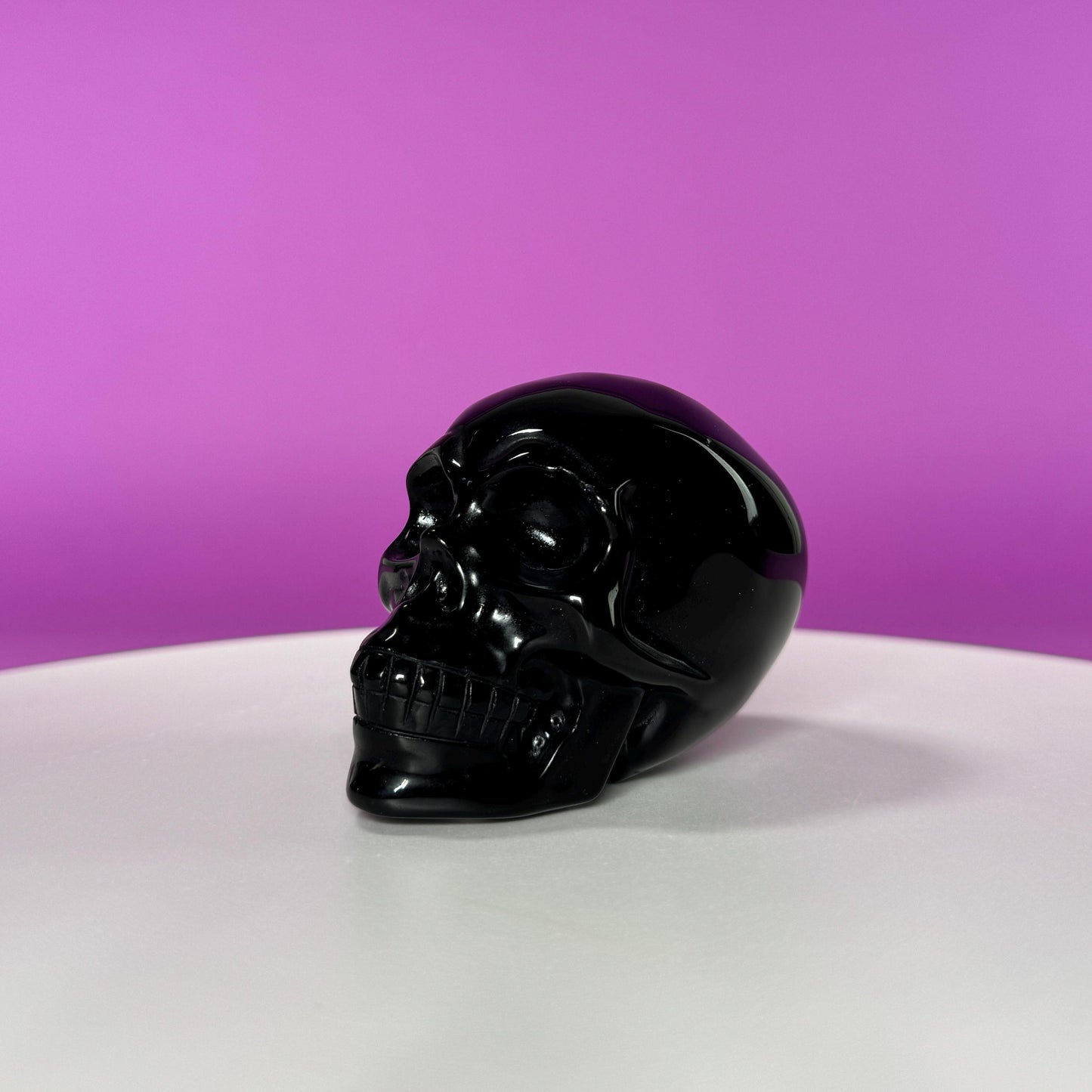 Black Obsidian Skull