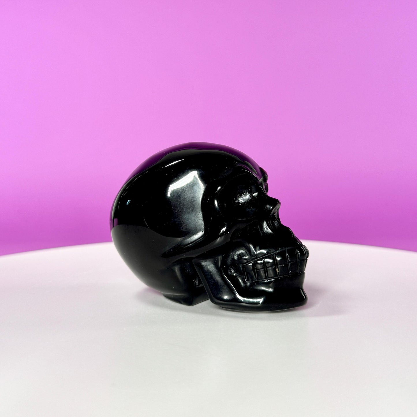 Black Obsidian Skull