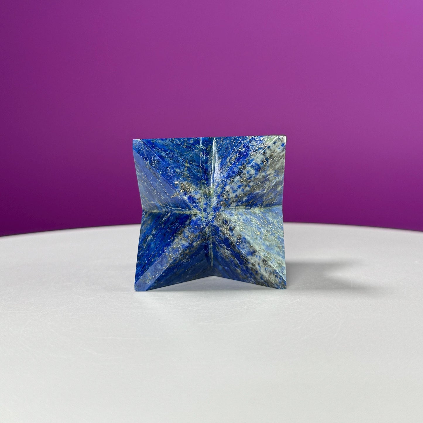 Lapis Lazuli Merkaba Carving