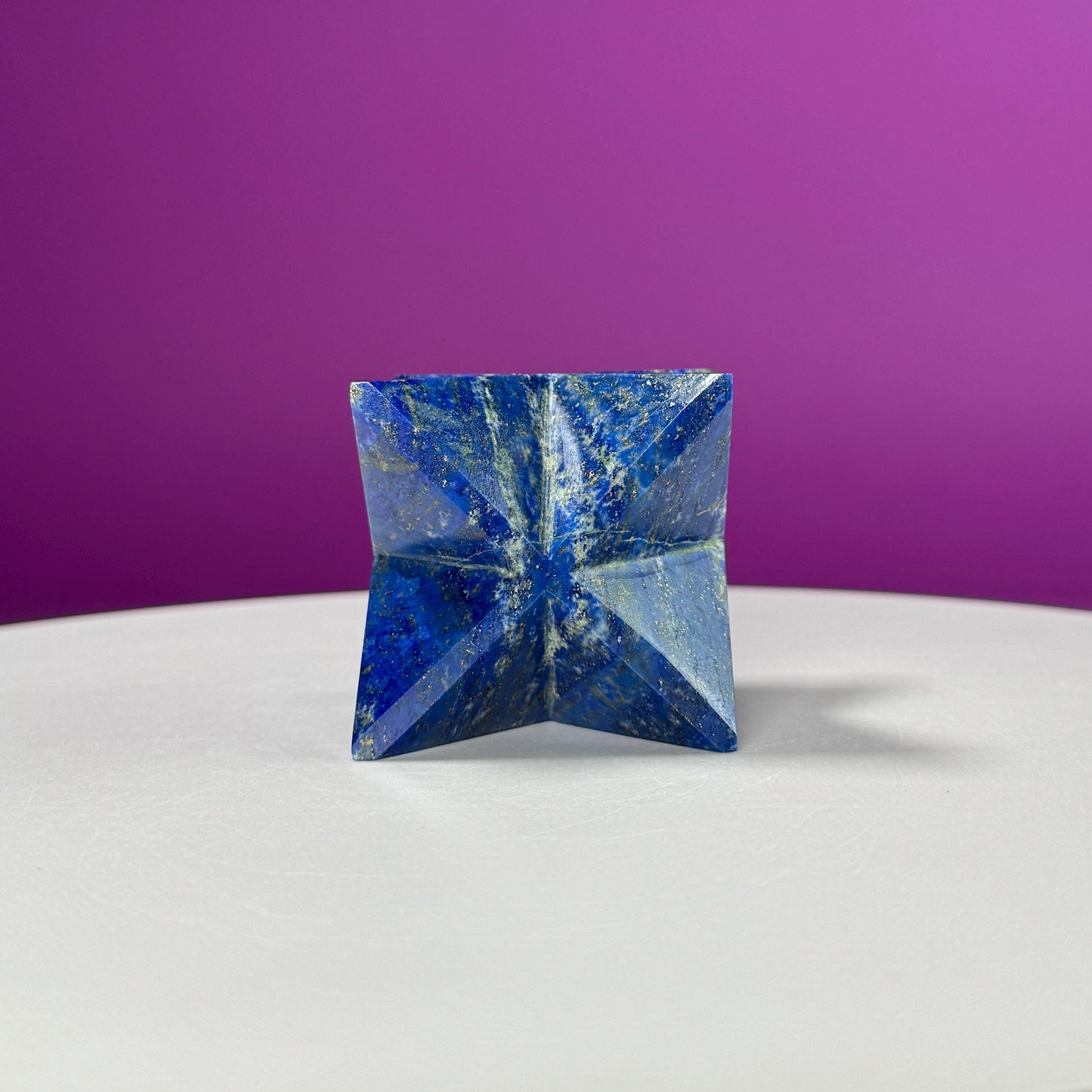 Lapis Lazuli Merkaba Carving