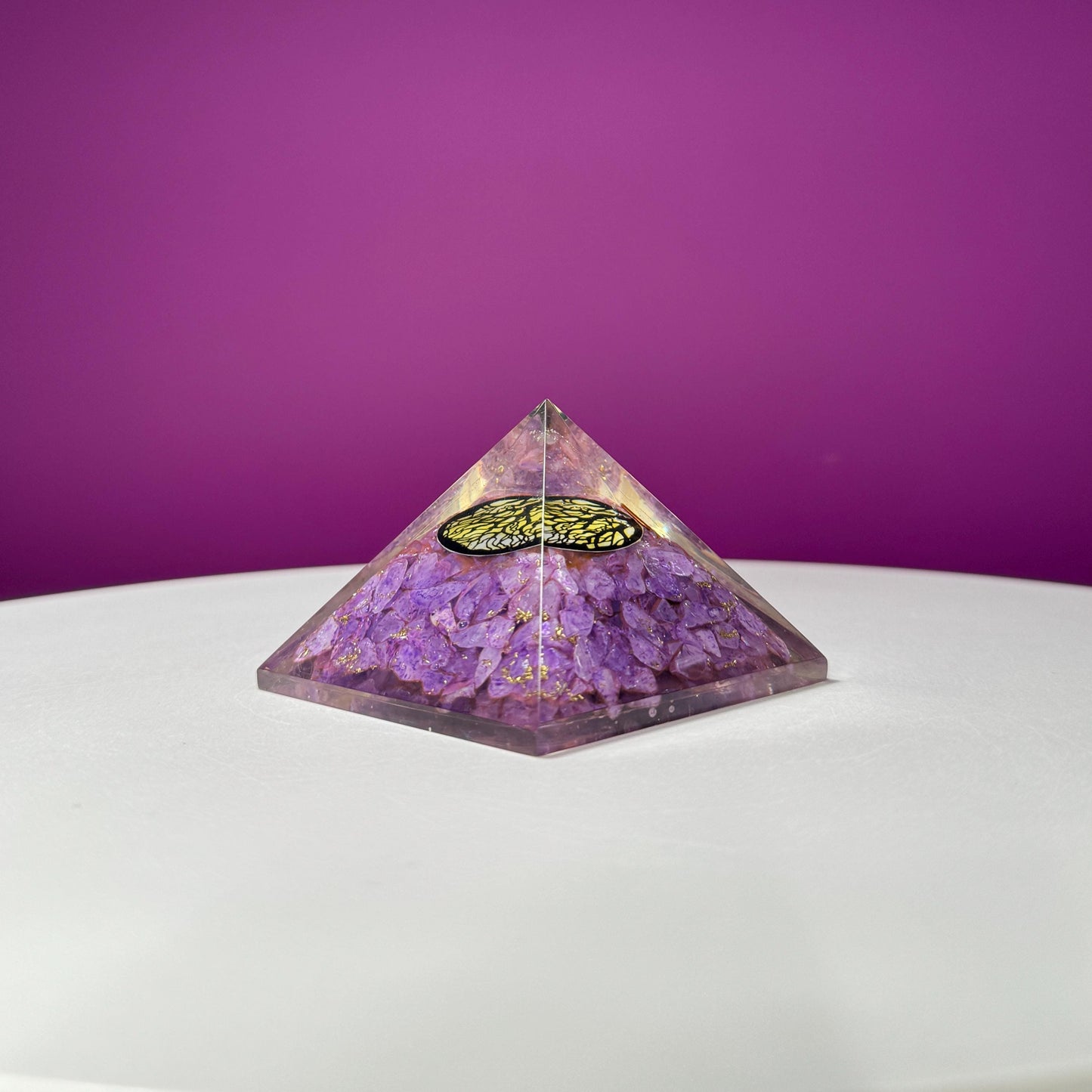 Amethyst Orgonite Pyramid