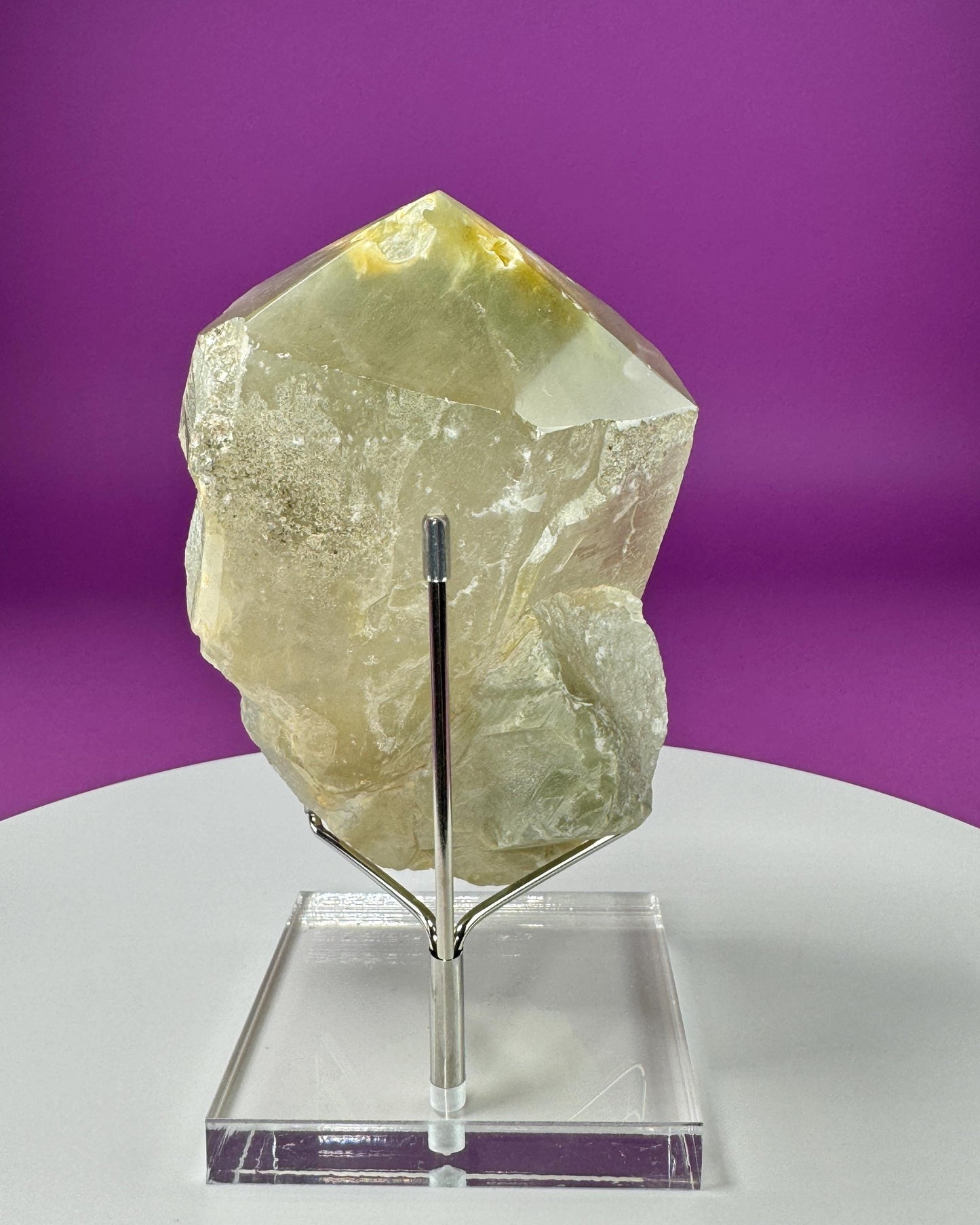 Tibet Green Quartz (Includes Silver Metal/Acrylic Stand)