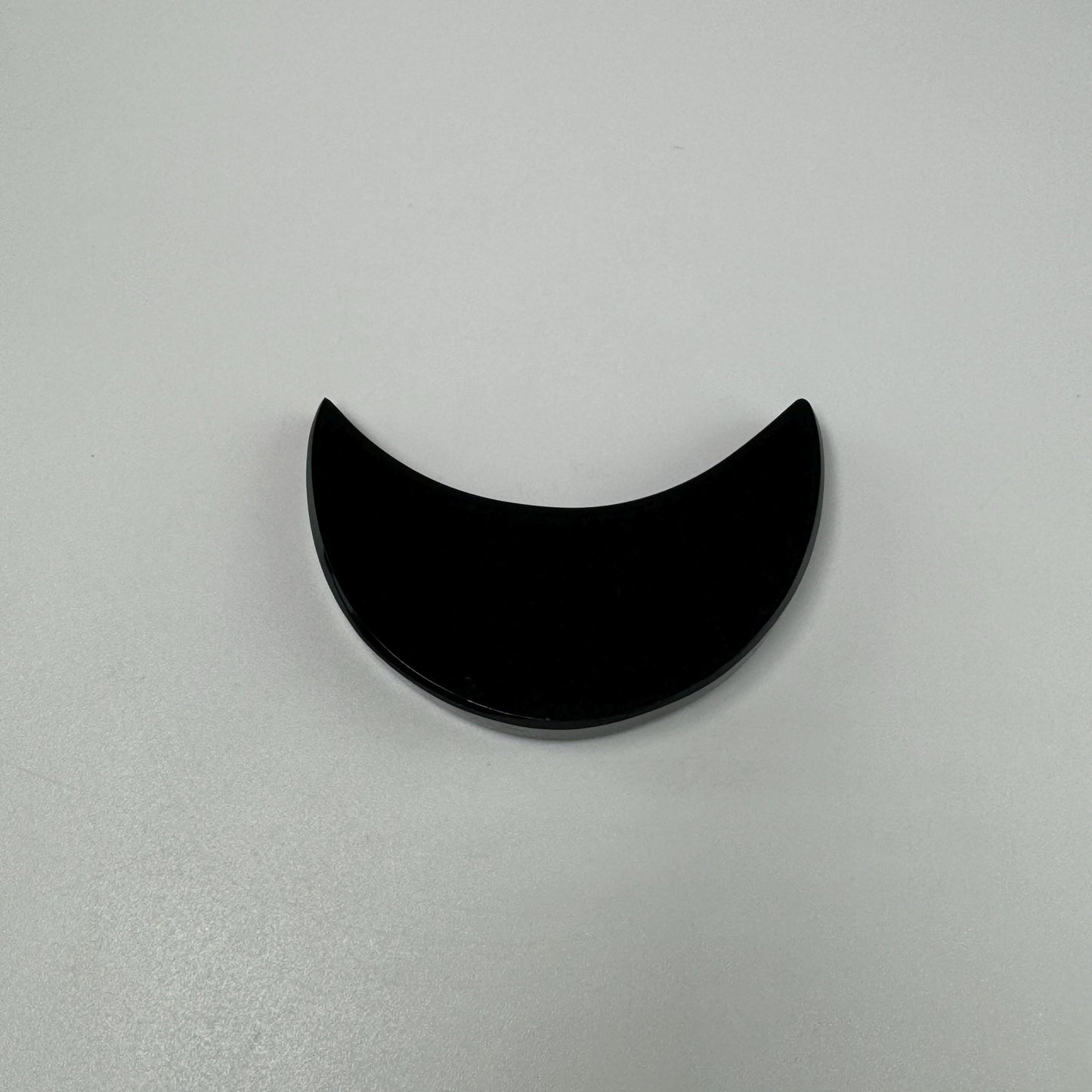 Black Obsidian Moon Carving