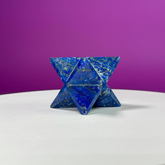 Lapis Lazuli Merkaba Carving