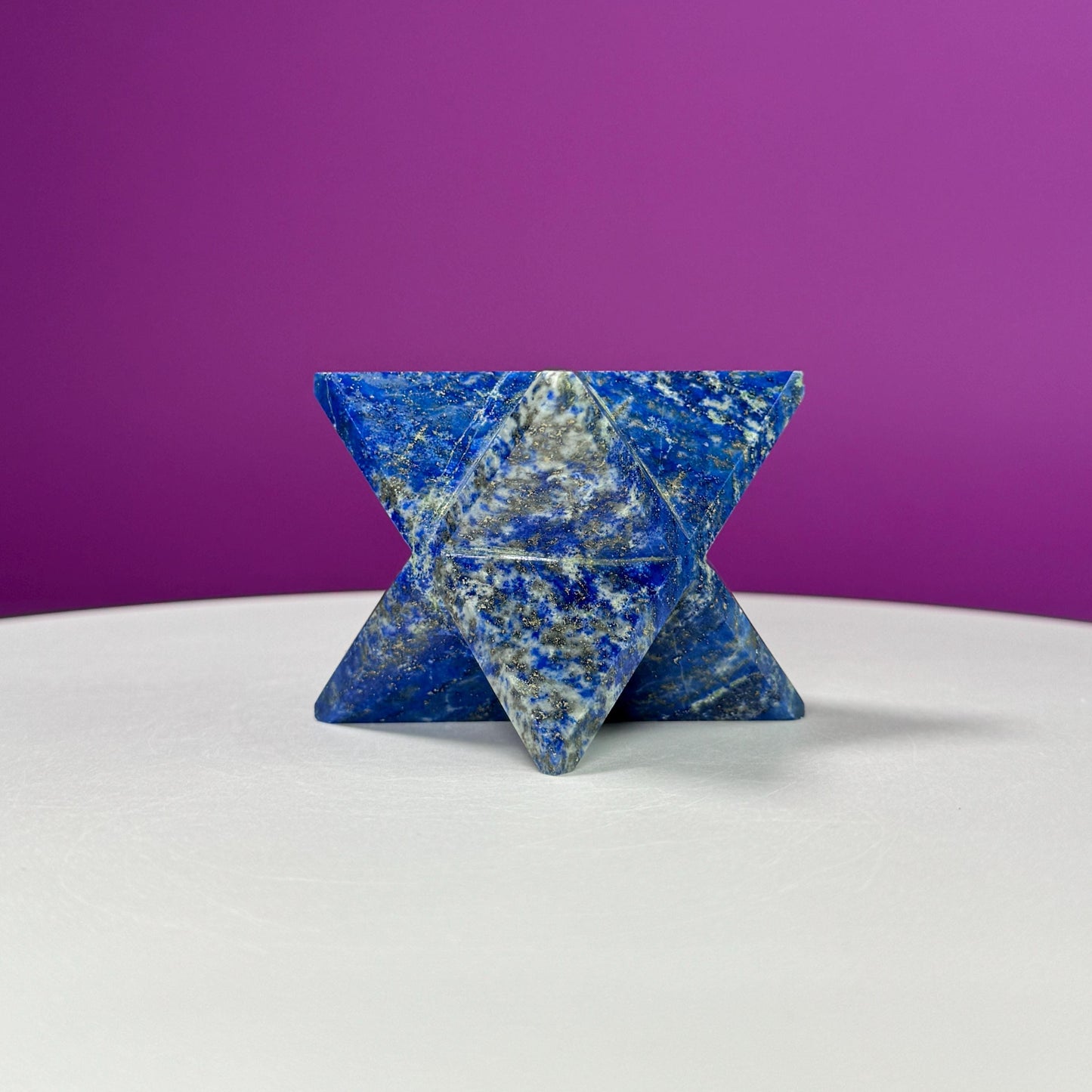 Lapis Lazuli Merkaba Carving