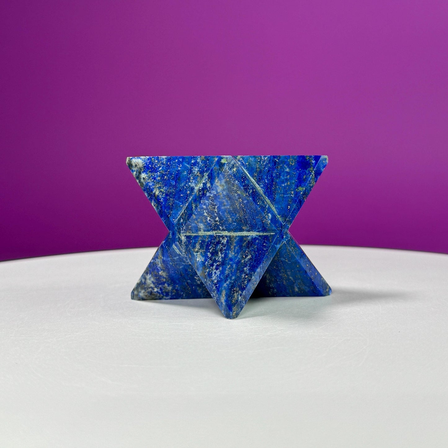 Lapis Lazuli Merkaba Carving