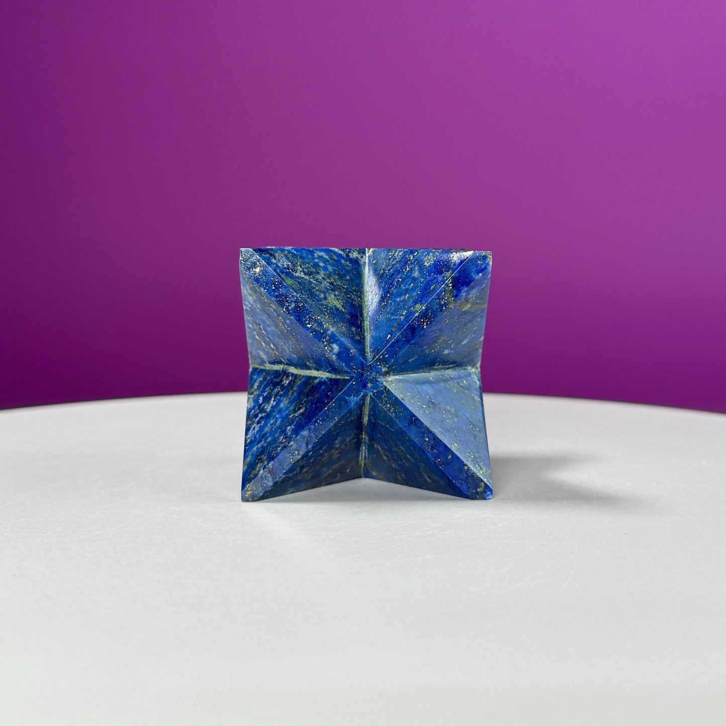 Lapis Lazuli Merkaba Carving